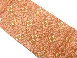 アンティーク　花丸模様織り出し全通袋帯(着用可)